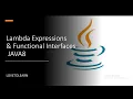 functional interface and lambda expressions in