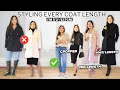 How to style different lengths of coats if you are short like me