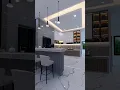 Download Lagu Interior dapur dengan minibar dan ruang makan modern minimalis mewah #desaininterior