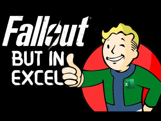 I made a Fallout inspired RPG game in EXCEL