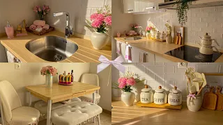 غيرت ديكور مطبخي لديكور ريفي 🎀 | جولة في المطبخ