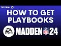 How to get Playbooks Madden 24