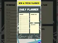 Daily Planner Printable Digital Daily Planner PDF Canva Template