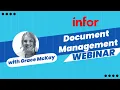 Infor Document Management IDM - Webinar Recording
