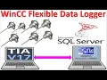 How WinCC Flexible 2008 SP5 Logging data SQL Server database