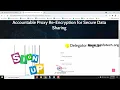 Accountable Proxy Re-Encryption for Secure Data Sharing Java IEEE Final Year Project