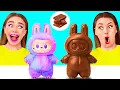 Download Lagu Real Food vs Chocolate Food Challenge | Who Wins the Cooking War by GoFun Challenge