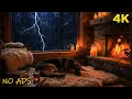 Relaxing Fireplace Sounds for Deep Sleep German Shepherd Puppy Snoozing