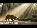 SHERE KHAN vs KAA: Giant Python Invades Shere Khan's Territory – AI Short Film