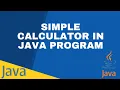 Java Programming Tutorial Calculator with source code