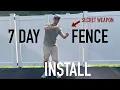 DIY Custom Vinyl Fence Install