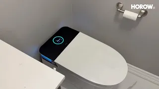 HOROW T38P Smart Toilet Features Foam Shield UV Sterilization Smart Bidet Functions