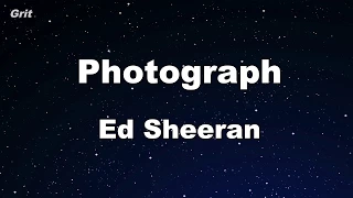 Download Photograph - Ed Sheeran Karaoke 【No Guide Melody】 Instrumental MP3