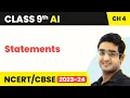 Artificial Intelligence Class 9 Unit 4 Introduction to Python Statements