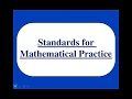 Standards for Mathematical Practice