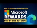 Microsoft Rewards How to Sign-up Earn Points And Redeem