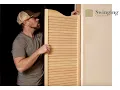 Cafe Saloon Door Louvre Install