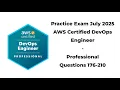 Practice Exam July 2025 176-210 Questions AWS Certified DevOps Engineer - Professional DOP C02