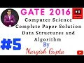 GATE Computer Science Complete Paper Solution Data Structures and Algorithm GATE 2016