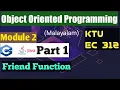 Module 2 Part 1 Friend Function Object Oriented Programming KTU C