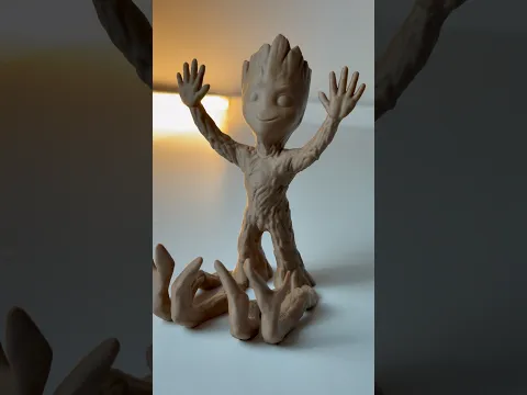 3D printed Groot phone holder 🪾 #shorts