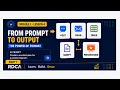 AI Productivity Module 1 Lesson 4 Pt 1 - From Prompt to Output