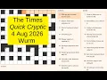 The Times Quick Cryptic 3371