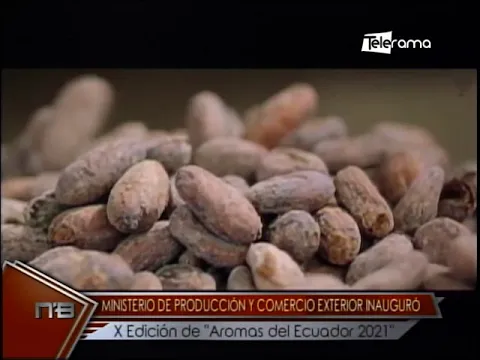Ministro de Producción y Comercio Exterior inauguró X edición de Aromas del Ecuador 2021