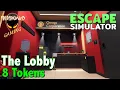 Escape Simulator THE LOBBY Omega Corporation 8 Tokens Location Free Update - NEW ROOM