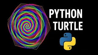 Coding Art Colorful Spiral Rose Like Pattern with Python Turtle Full Code