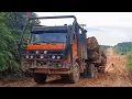 Download Lagu Truk Pengangkut Kayu Dari Dalam Hutan Kalimantan - Mercedes Benz Logging Truck