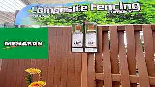 Menards Fencing Garden decorations Shop with me