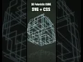 Create Futurebox 3D Cube only HTML SVG and CSS 3D