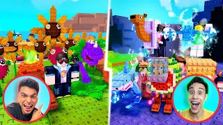 بدأنا سلسله جديده في لعبه النباتات ضد البرين روت عملت مزرعه وبنيت حصن مع صديقي ام كامل Roblox 