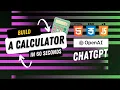 How to use ChatGPT to Build a Calculator App Using HTML CSS and JS