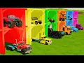 Download Lagu TRANSPORTING MONSTER TRUCKS, MILITARY VEHICLES \u0026 POLICE CARS WITH BIG TRUCKS! Farming Simulator 22