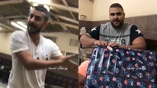 فردوس يتحرش في علاء علشان يعرف شنو في حقيبة سفر علاء      حرامي   دندنها