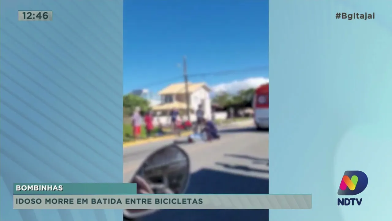 Idoso morre em batida entre bicicletas em Bombinhas