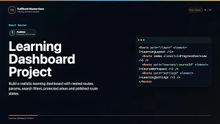 Learning Dashboard Project Explained FullStack Masterclass React Router Course