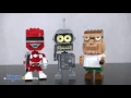 Family Guy Peter, Futurama Bender & Power Rangers Red Ranger from MEGA