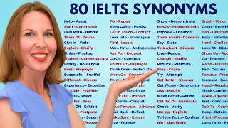 IELTS Vocabulary Synonyms for the 80 Most Commonly Used Words