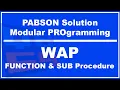 Modular programming PABSON solution SEE class 10