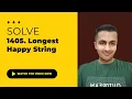Solve 1405 Longest Happy String - Java C Solutions October