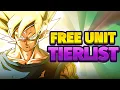RANKING THE BEST FREE UNITS IN DOKKAN JUNE 2026 EDITION DBZ Dokkan Battle