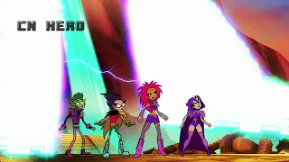 ابطال التايتنز اتطلقو اليل يبدا بلمعان الجزء الثاني 