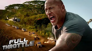 dwayne johnson takes down a helicopter with his bare hands hobbs u0026 shaw full throttle