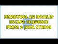 Removing an invalid escape sequence from a Java String