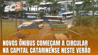 Florianópolis terá 25 novos ônibus com ar-condicionado e USB neste verão