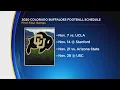 PAC-12 Schedule CU Buffs To Play 7 Games Starting Nov 7