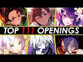 TOP 111 Most Streamed Anime Openings of all time (Spotify - Youtube Music - Youtube)